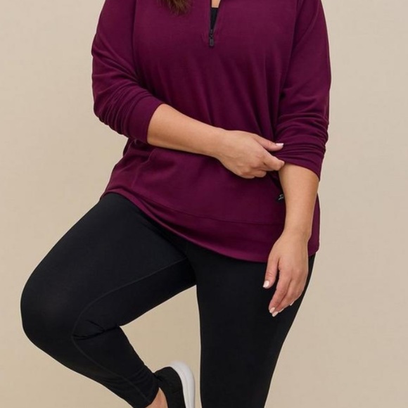Torrid 1/2 Zip Up Pullover Sweatshirt size 2 - Picture 3 of 6